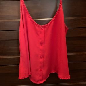 Red chiffon tank top!